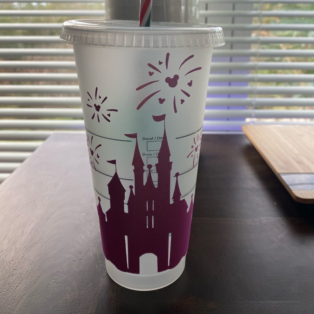 Disney castle personalized tumbler/cup